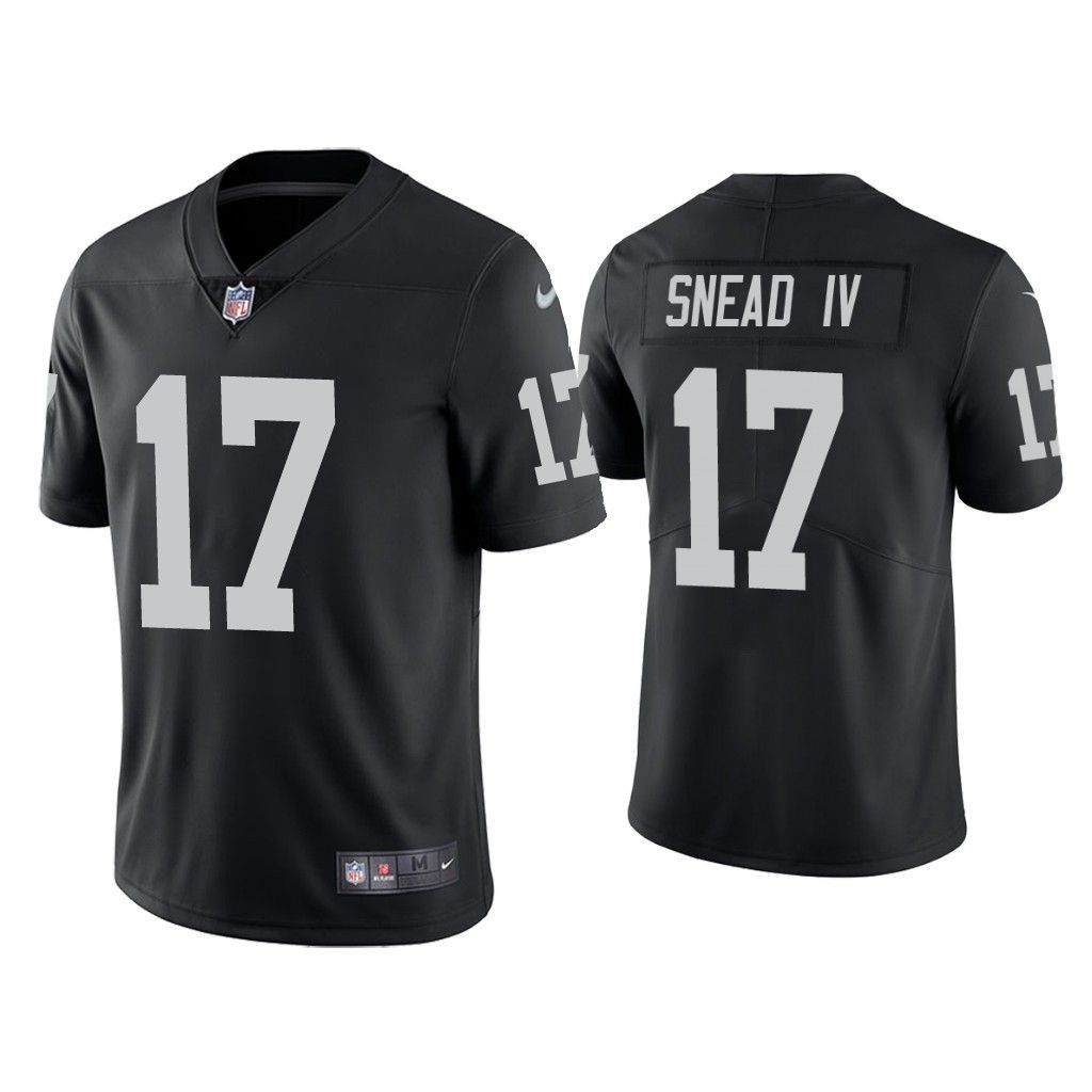 Men Oakland Raiders 17 Willie Snead IV Nike Black Limited NFL Jersey